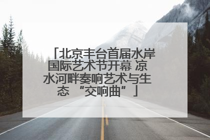 北京丰台首届水岸国际艺术节开幕 凉水河畔奏响艺术与生态 “交响曲”